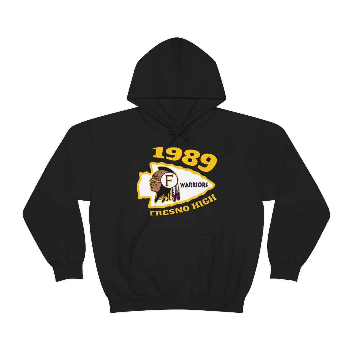 1989 Fresno High Warriors - Unisex Heavy Blend™ Hooded Sweatshirt