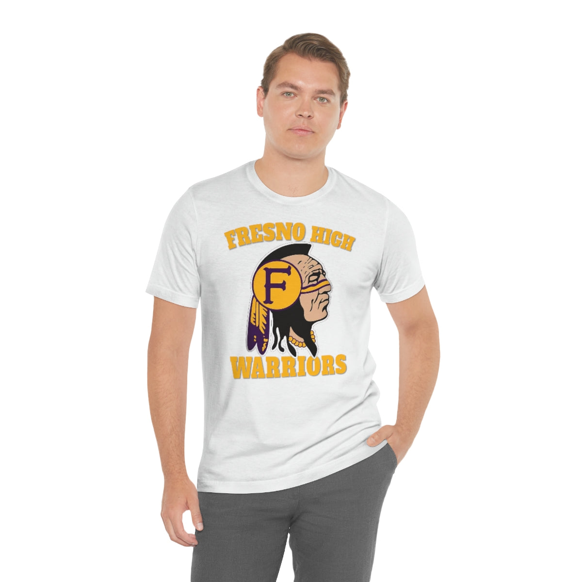 Fresno High Warriors Indian Head 3 - Bella Canvas 3001