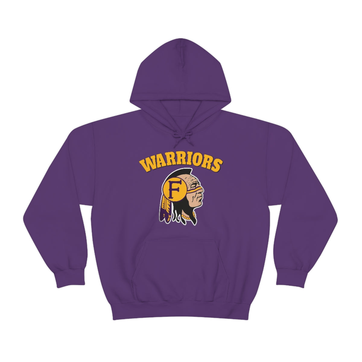 Warriors Indian Head - Unisex Heavy Blend™ Hooded Sweatshirt