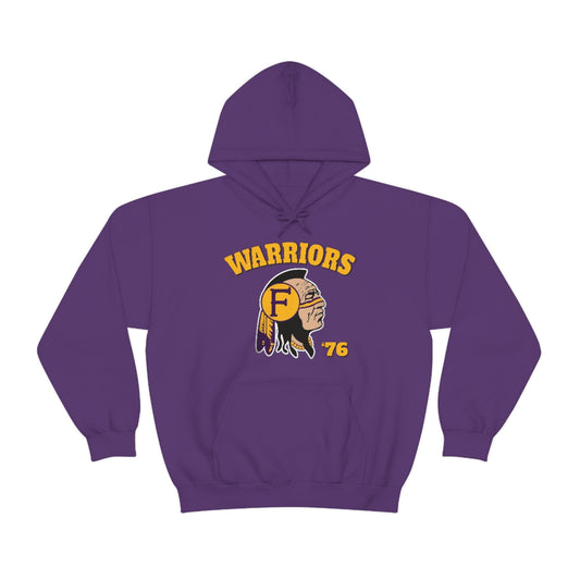 Warriors Indian Logo 76 - Unisex Heavy Blend™ Hooded Sweatshirt