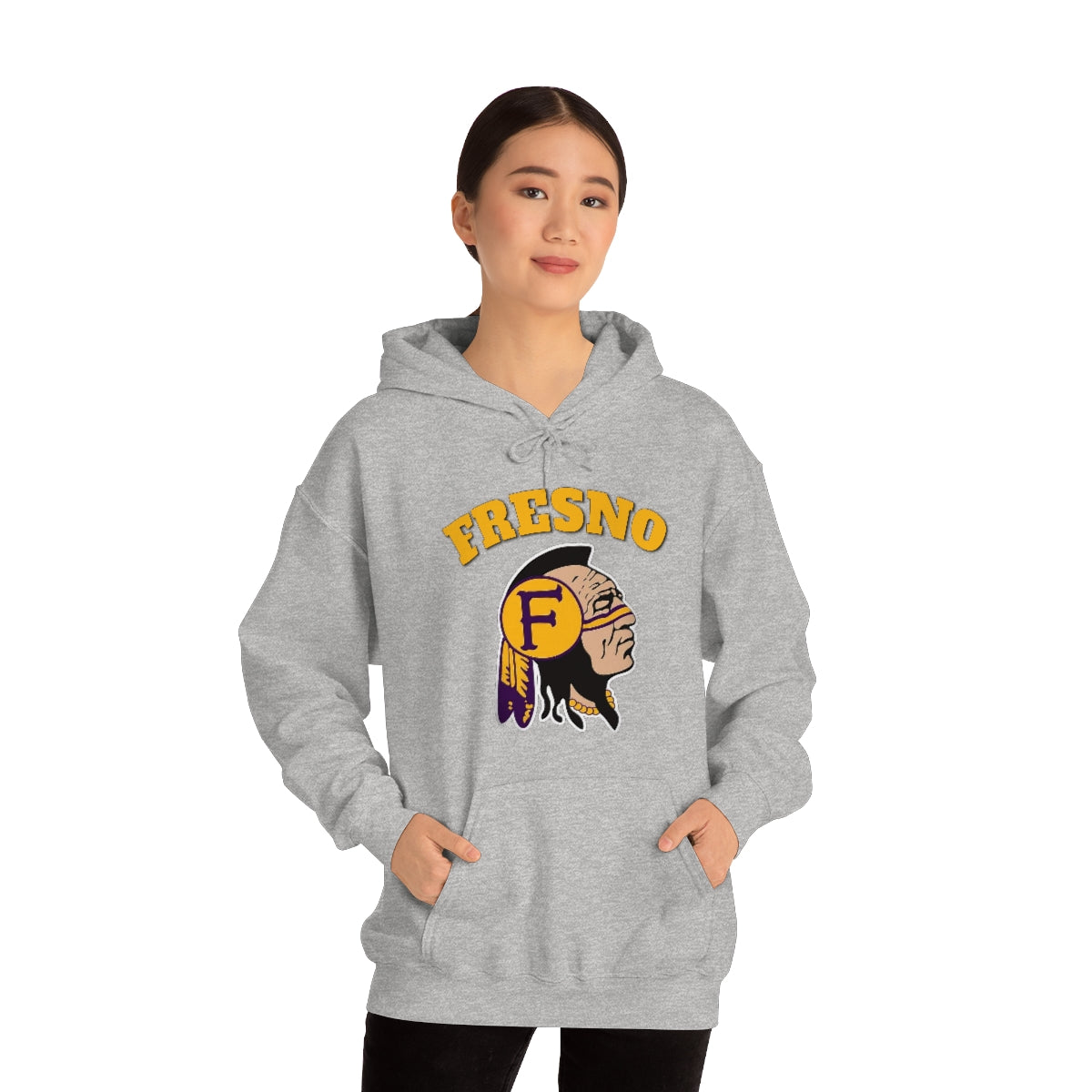 Fresno Indian Head - Unisex Heavy Blend™ Hooded Sweatshirt