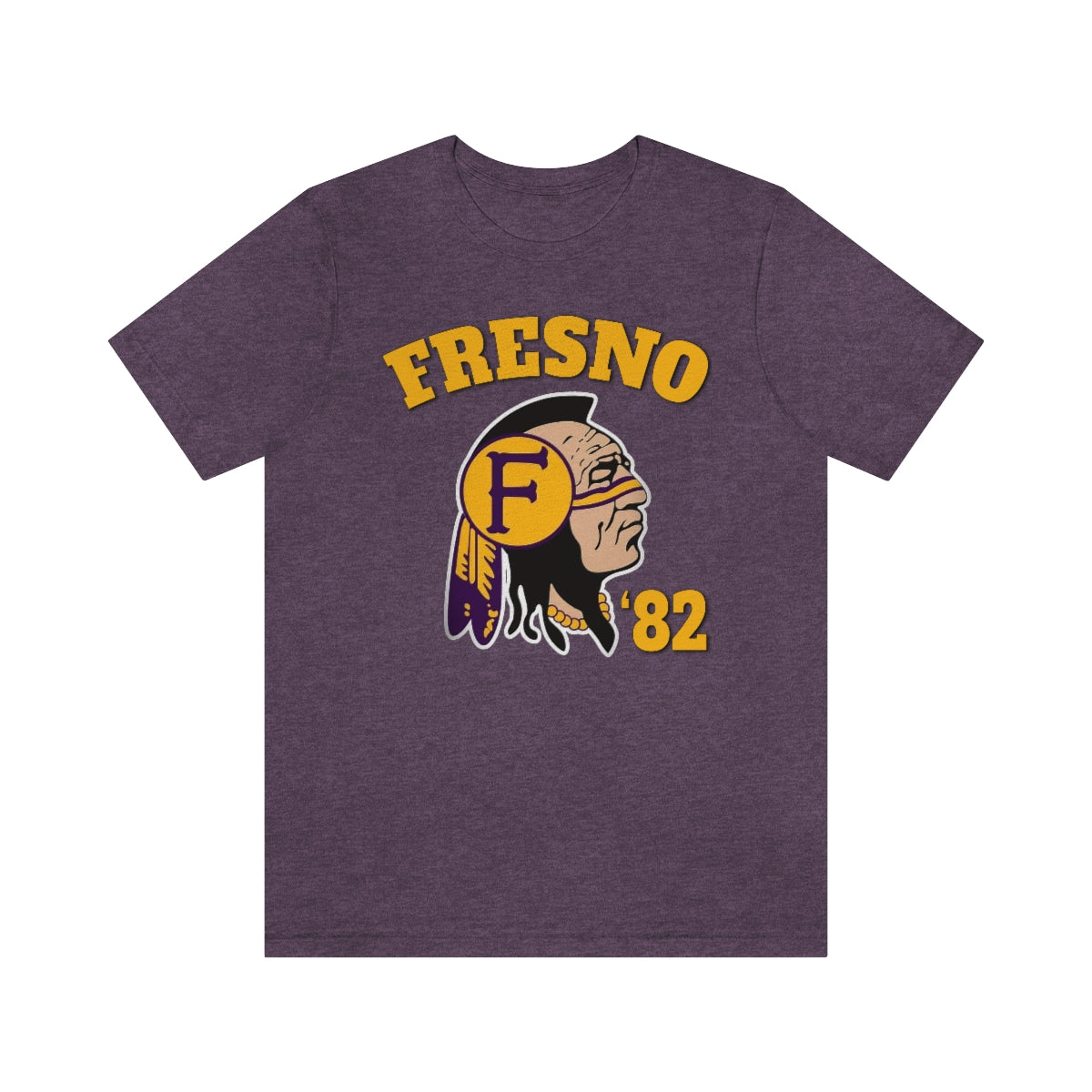 82 Fresno Indian Logo - Unisex Jersey Short Sleeve Tee