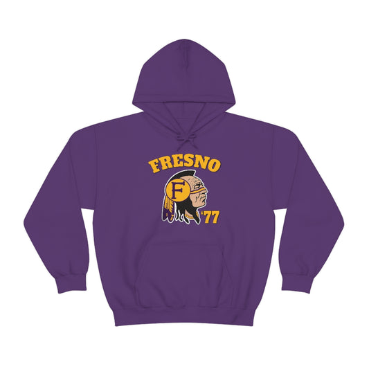 77 Fresno Indian Logo - Unisex Heavy Blend™ Hooded Sweatshirt