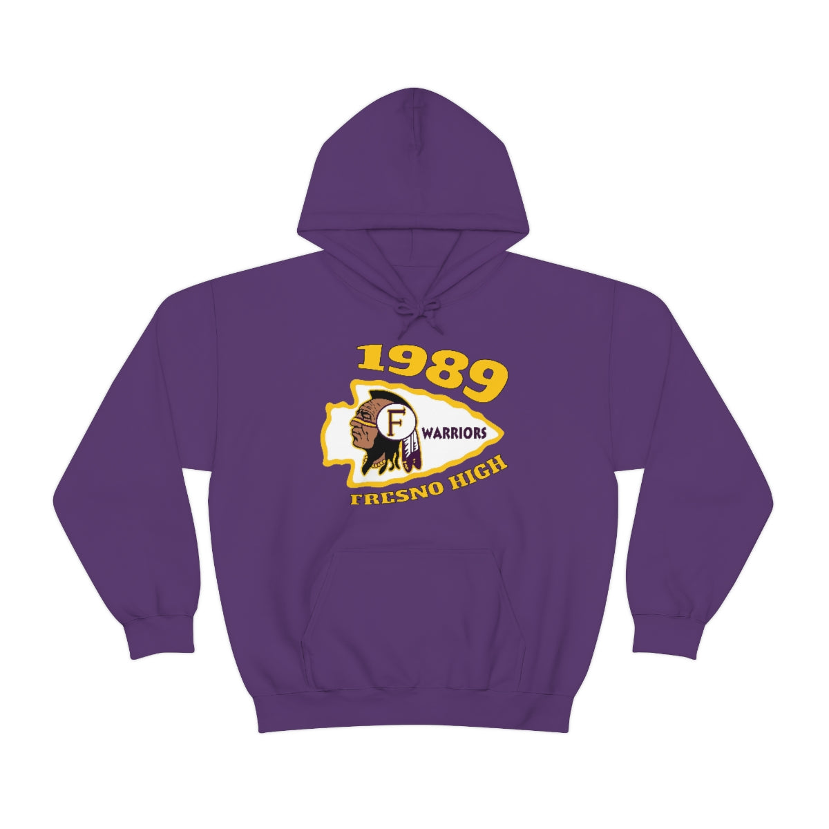 1989 Fresno High Warriors - Unisex Heavy Blend™ Hooded Sweatshirt