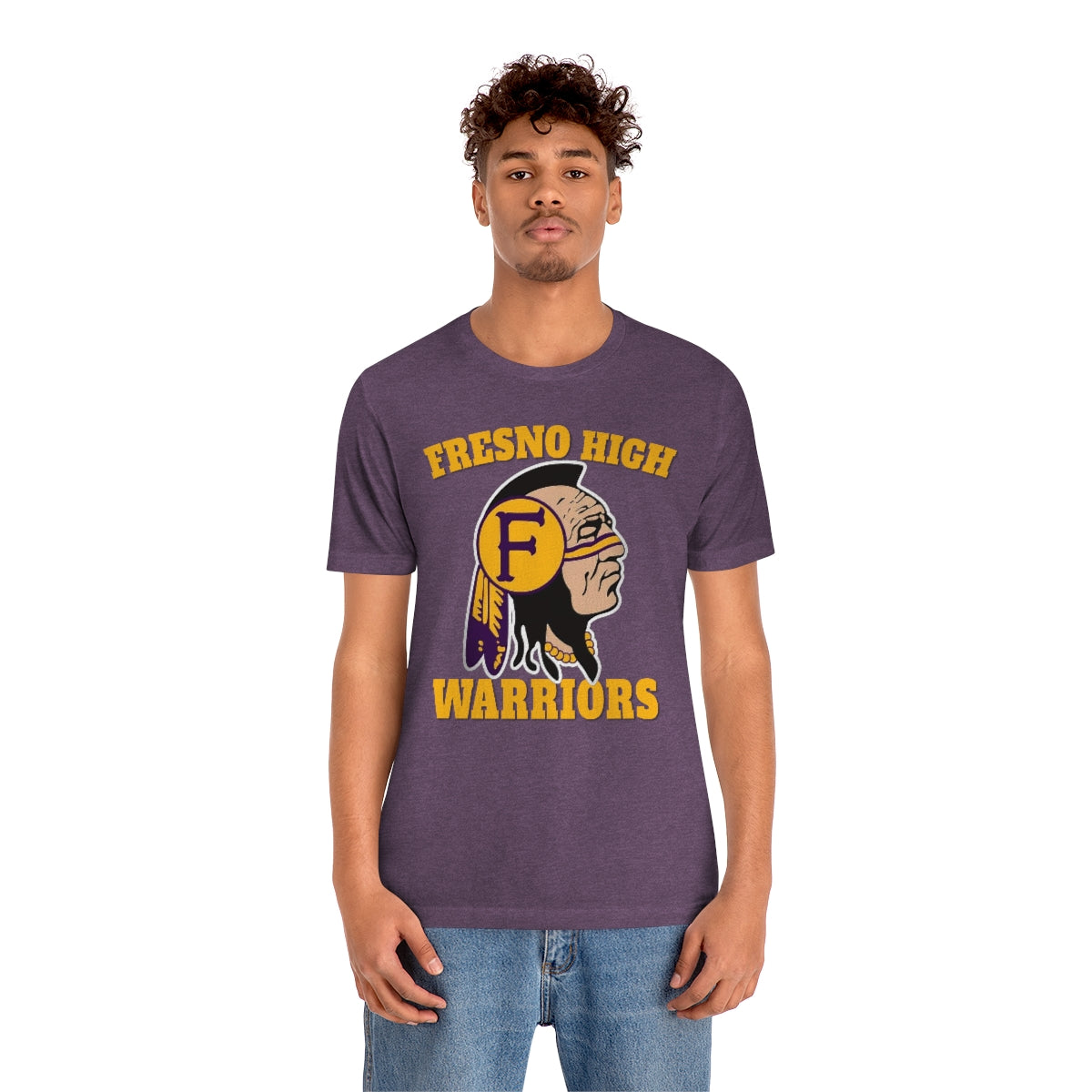 Fresno High Warriors Indian Head 3 - Bella Canvas 3001