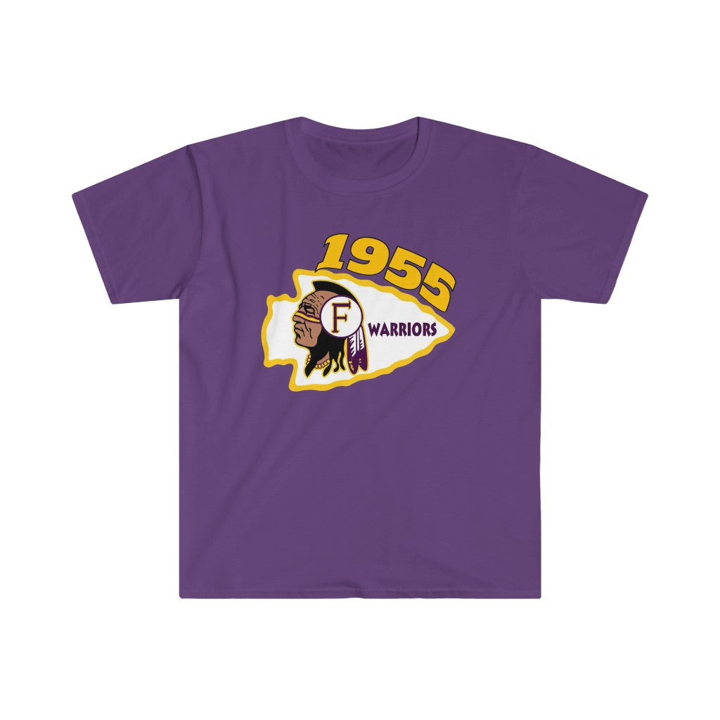 1955 Fresno High Warriors Top Side - Unisex Softstyle T-Shirt