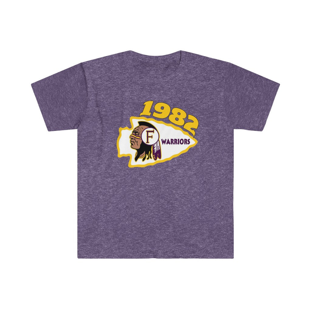 1982 Fresno High Warriors Top Side - Unisex Softstyle T-Shirt