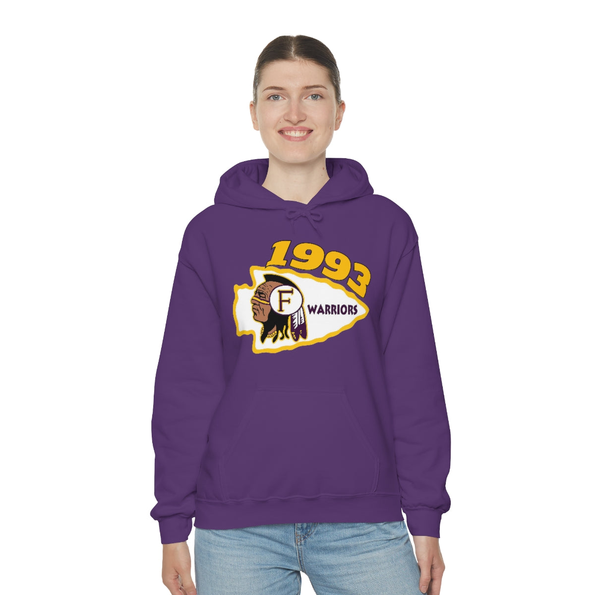 1993 Fresno High Warriors - Unisex Heavy Blend™ Hooded Sweatshirt