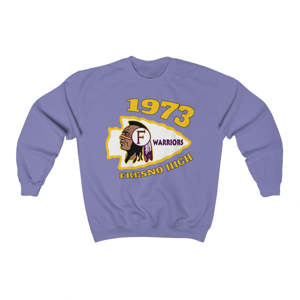 1973 Fresno High Warriors - Unisex Heavy Blend™ Crewneck Sweatshirt