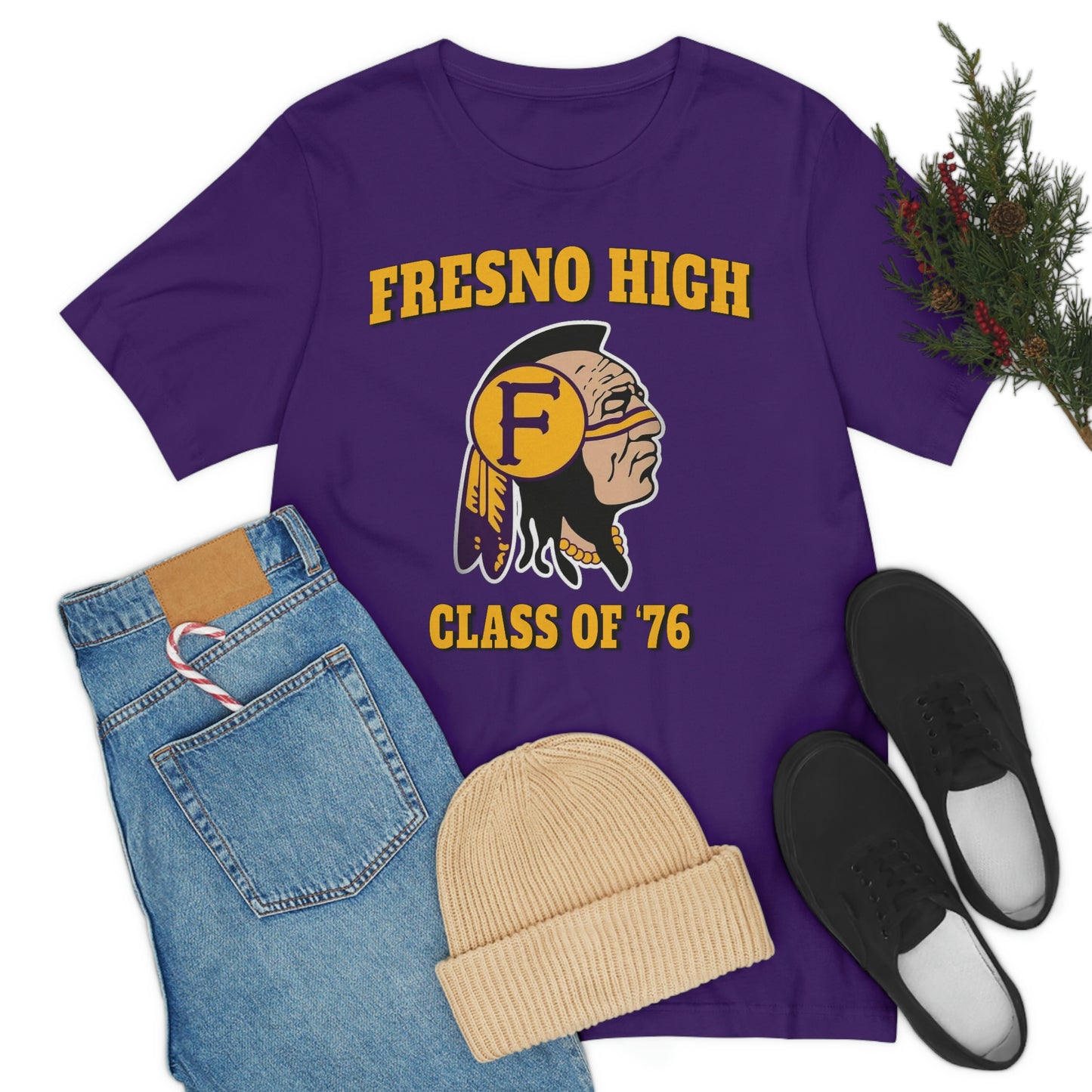 Class of 76 Fresno High - Unisex Jersey Short Sleeve Tee