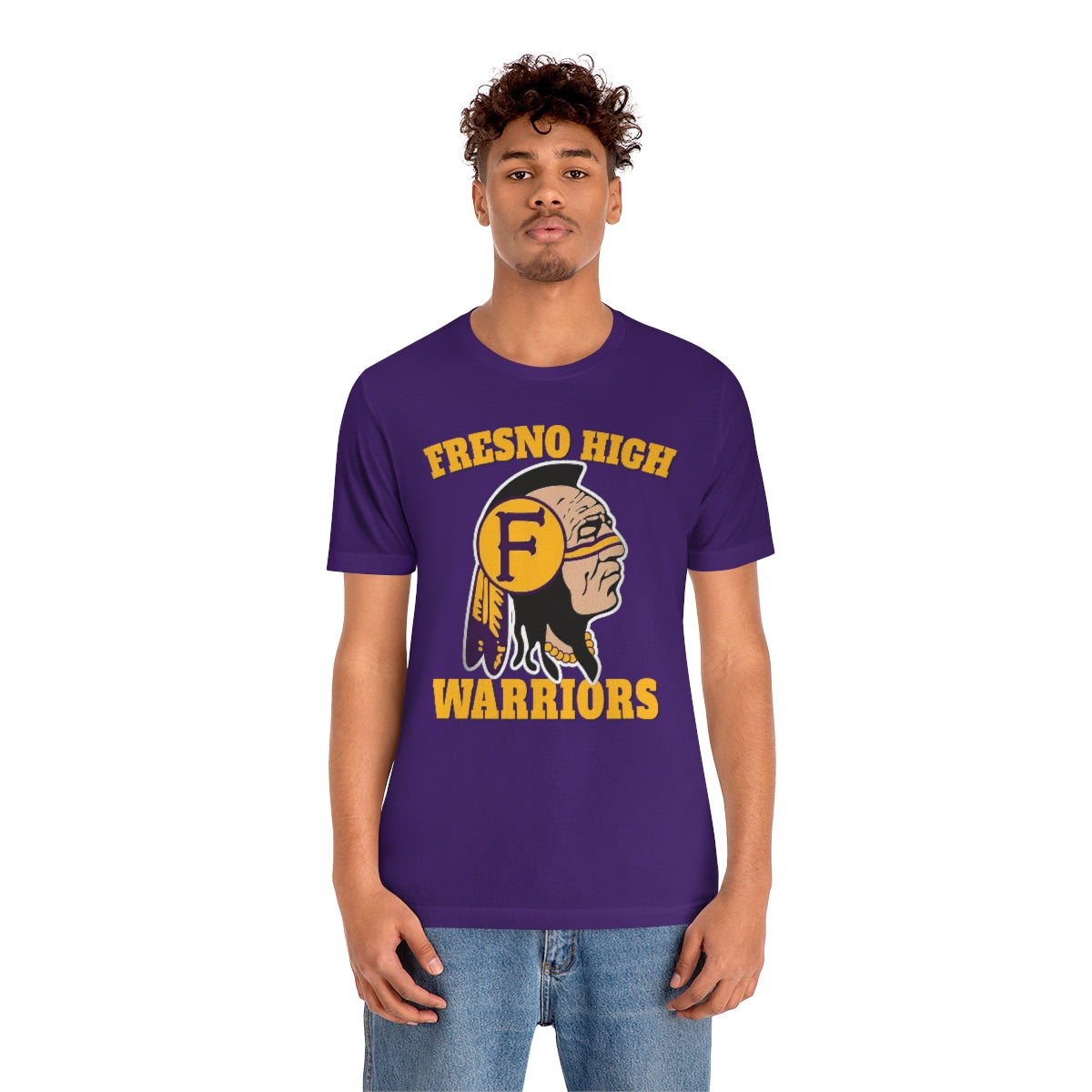 Fresno High Warriors Indian Head 3 - Bella Canvas 3001