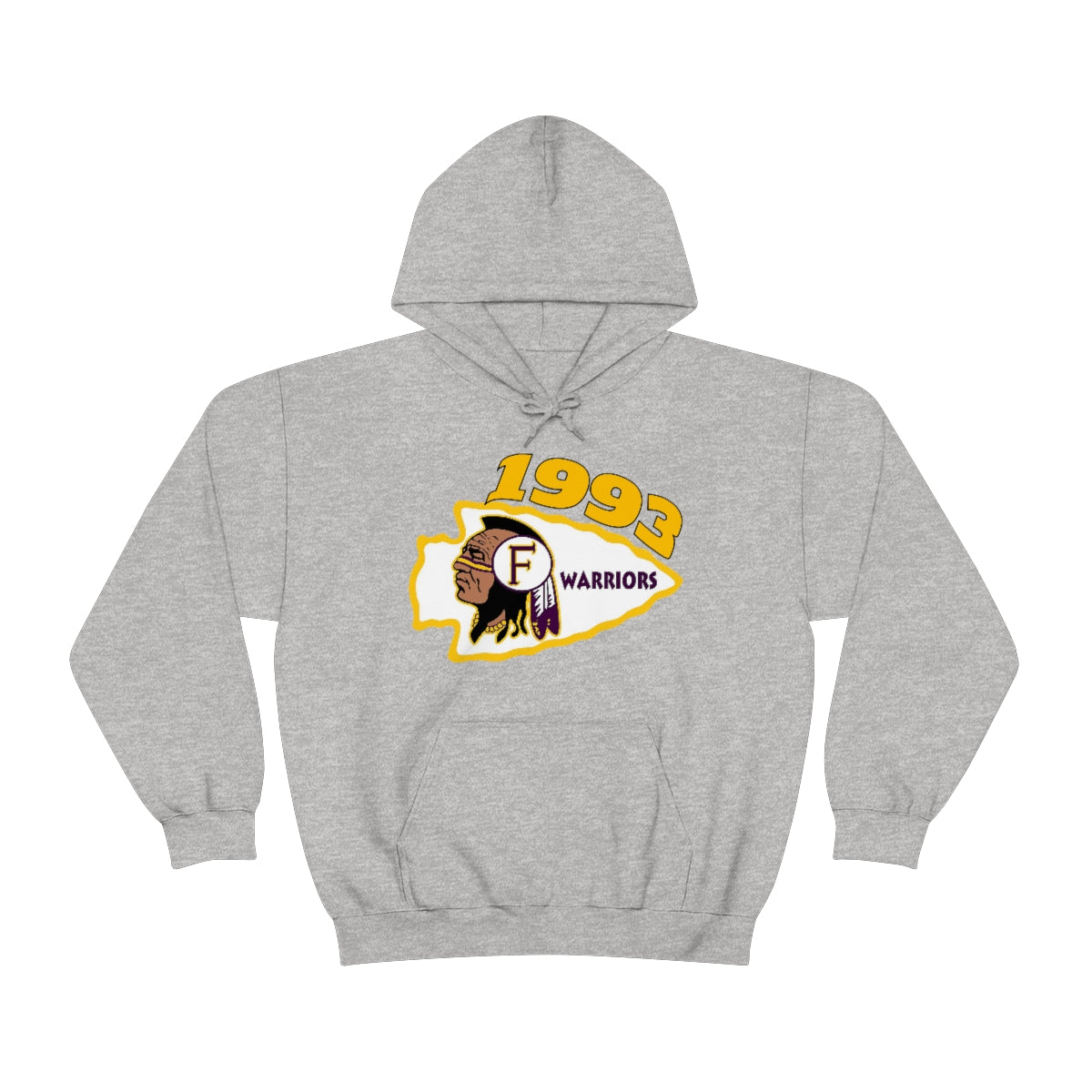 1993 Fresno High Warriors - Unisex Heavy Blend™ Hooded Sweatshirt