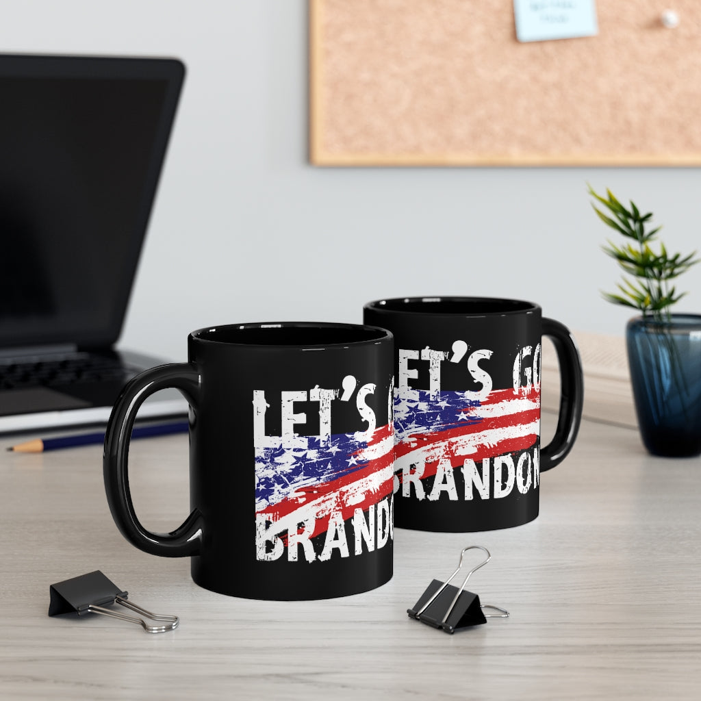 Let's Go Brandon - Black mug 11oz