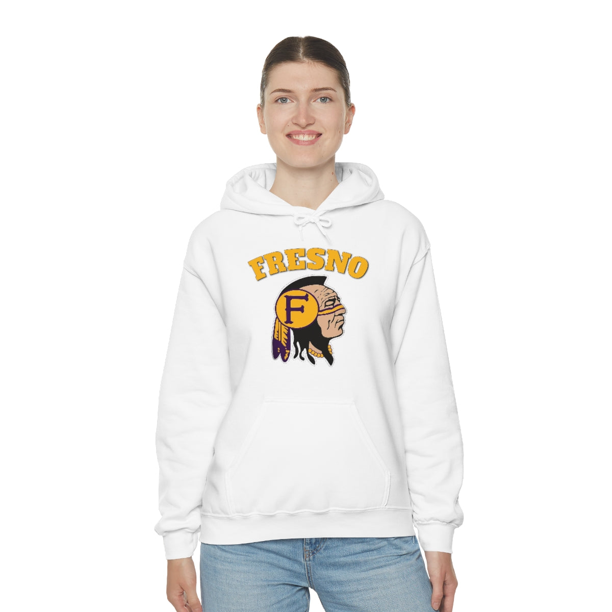 Fresno Indian Head - Unisex Heavy Blend™ Hooded Sweatshirt