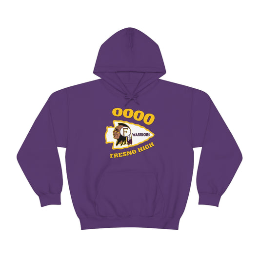 0000 Fresno High Tomahawk Logo - Unisex Heavy Blend™ Hooded Sweatshirt