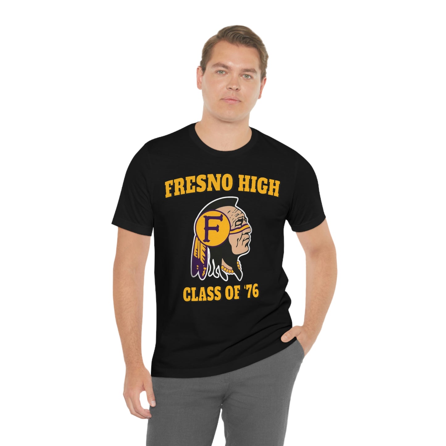 Class of 76 Fresno High - Unisex Jersey Short Sleeve Tee