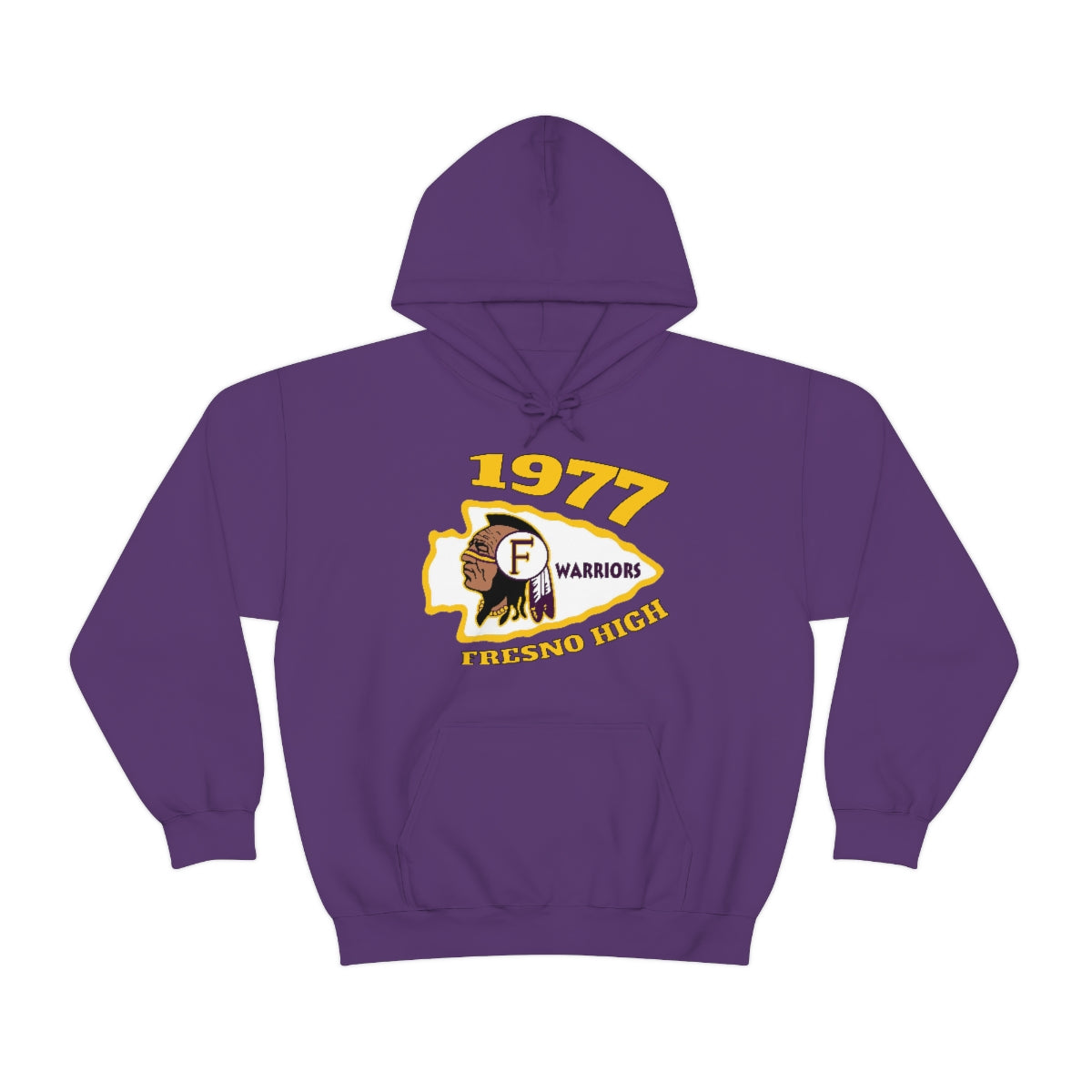 1977 Fresno High Tomahawk - Unisex Heavy Blend™ Hooded Sweatshirt